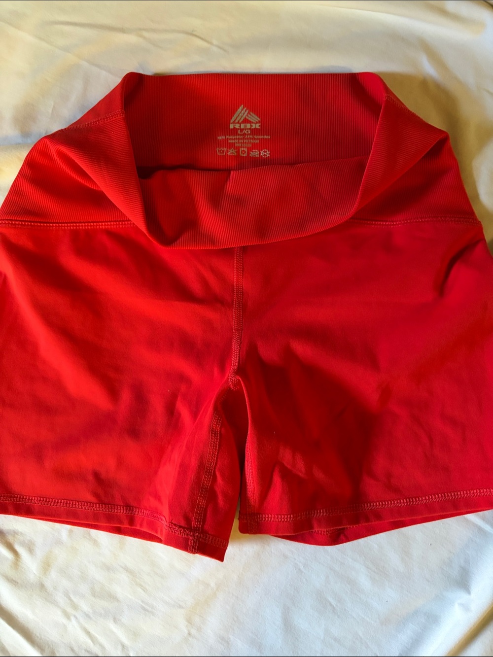 RBX Women's Bright Red High-Waist Bike Shorts